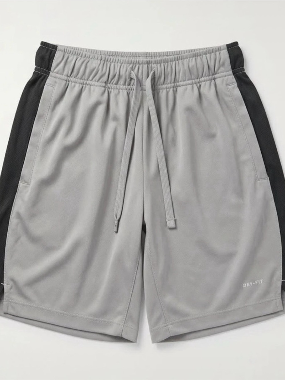 Nike Gray and Black Athletic Shorts for Kids